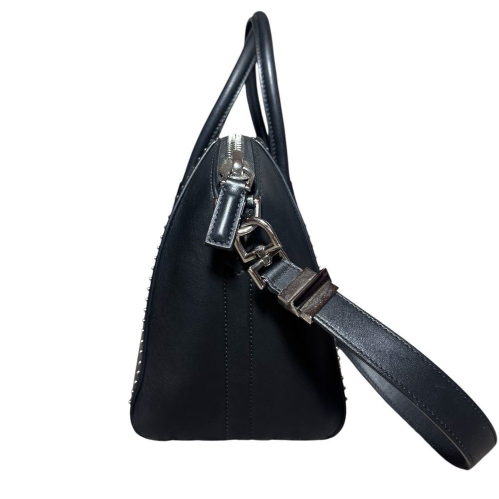GIVENCHY Black Leather Studded Antigona 2way Small Boston Doctor Bag Satchel - Picture 4 of 13
